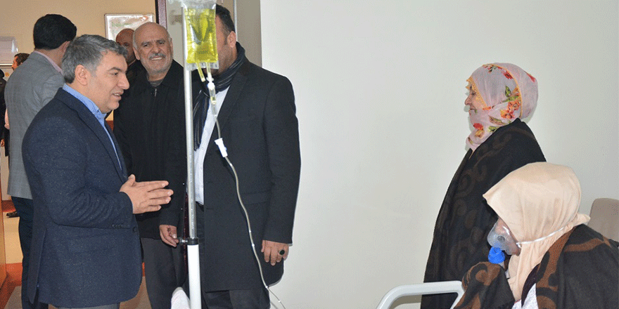 Şayir hastaları ziyaret etti