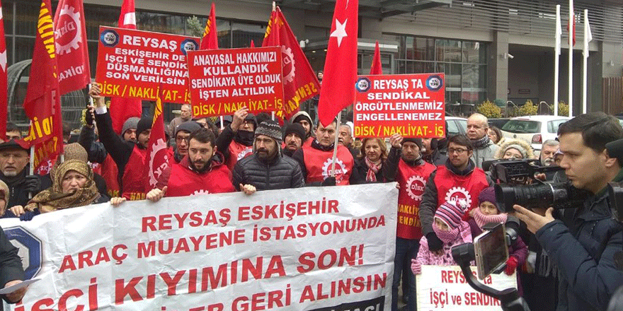 Reysaş’ı Eskişehir’den gelip protesto ettiler