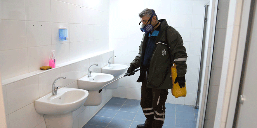 Yarıyıl tatilinde 777 okul ilaçlandı   