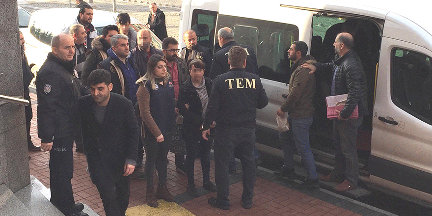 9 kişi adliyeye sevk edildi