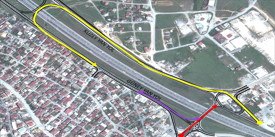 Gebze’nin yan yolları düzenlendi