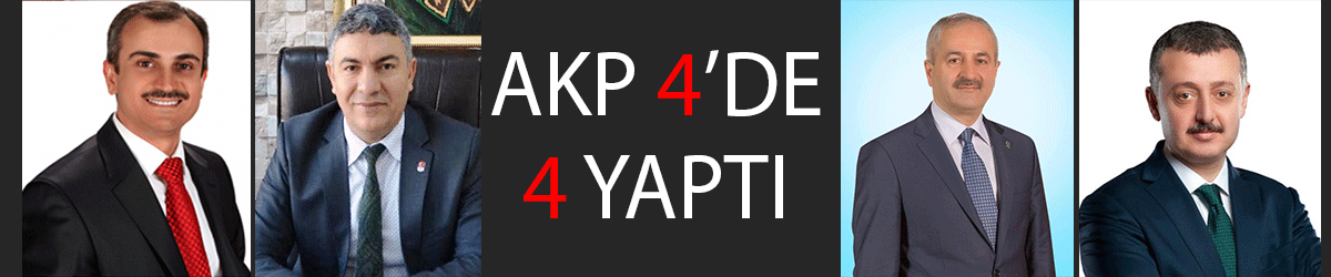 AKP 4’de 4 yaptı