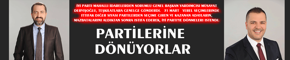 Partilerine dönüyorlar