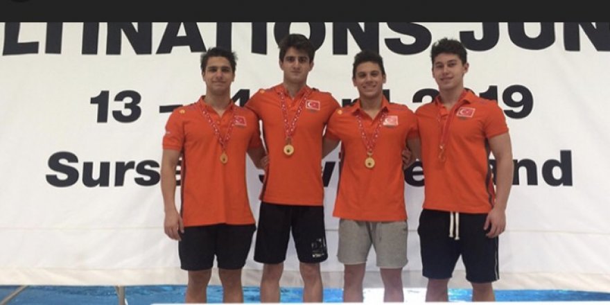 Başarılı yüzücü madalyaları kaptı