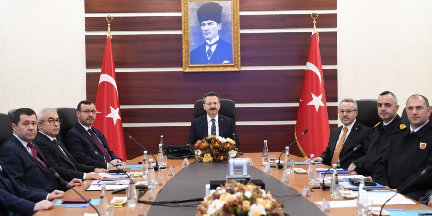 VALİ AKSOY BAŞKANLIĞINDA YAPILDI:  ​​​​​​​İl Güvenlik ve Asayiş Koordinasyon Toplantısı