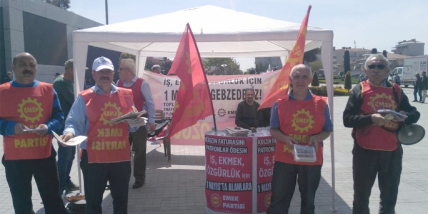 EMEP Gebze’de 1 Mayıs standı açtı