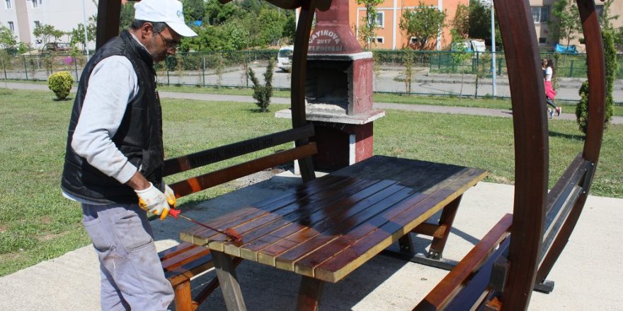 ÇAYIROVA:  Park ve bahçelerde hummalı çalışma
