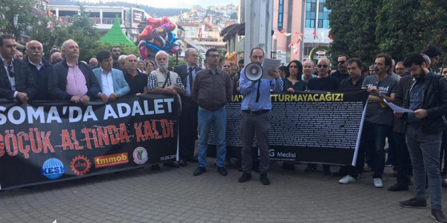 SOMA’DA İŞ KAZASININ YILDÖNÜMÜ:  “Adalet göçük altında kaldı”