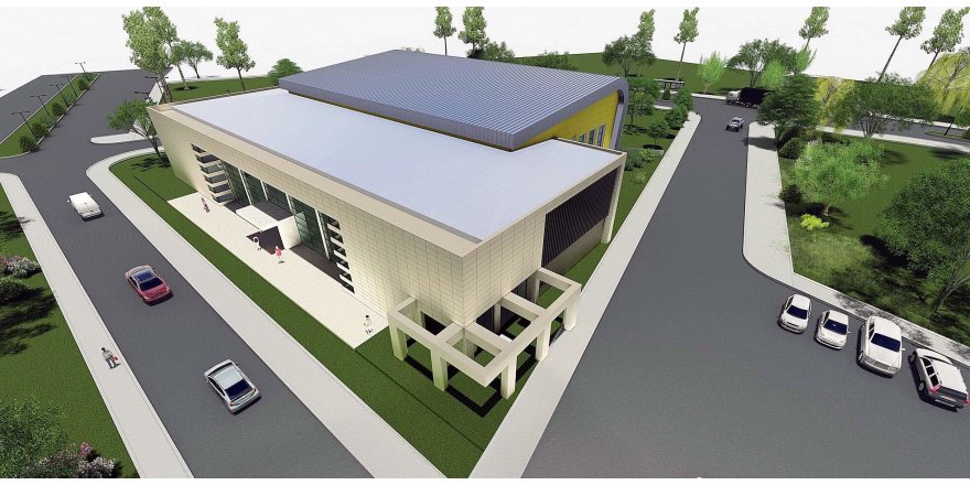 Dilovası Yüzme Havuzu’nun dış cephesi şekillendi