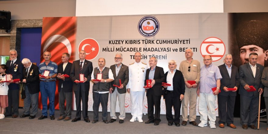 Kıbrıs gazilerine madalya töreni