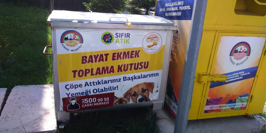 Bayat ekmekler sokak hayvanlarını besleyecek