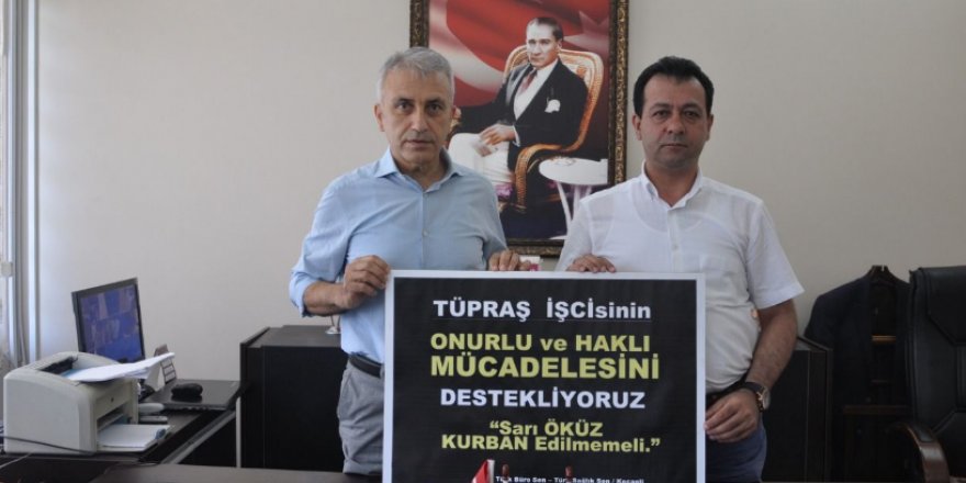 Tüpraş işçilerine destek