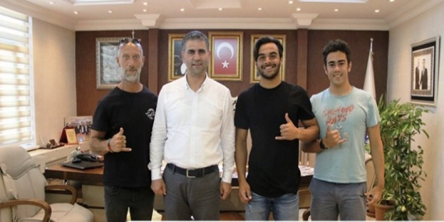 Milli sporculardan Turan’a ziyaret