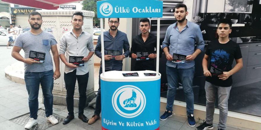 Gebze Ülkü Ocakları bildiri dağıttı