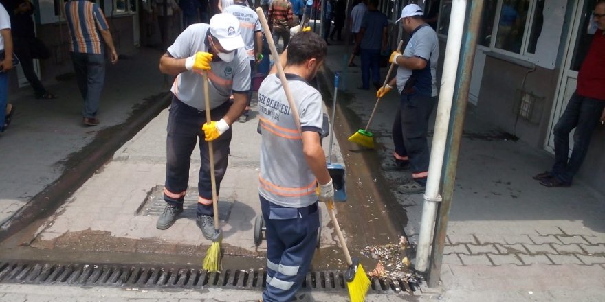 Nakliyeciler Terminali’nde temizlik