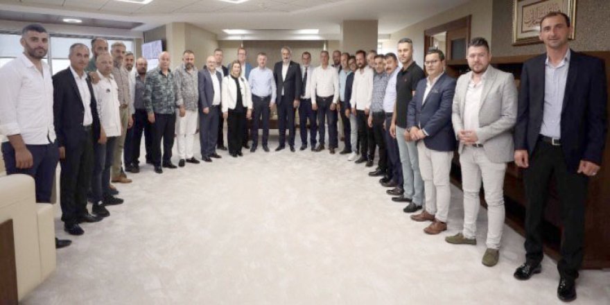 Başkan Büyükakın Murat Aydın ve yönetimini ağırladı