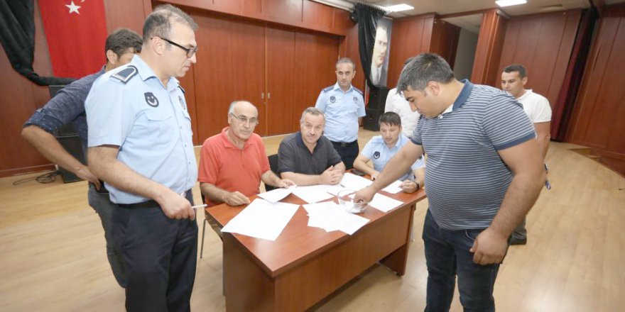 Kurban satış yerleri için kura çekildi