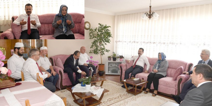 Vali Aksoy’dan şehit ailesini ziyaret