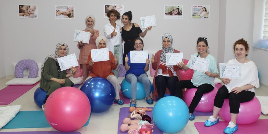 GEBZE FATİH DEVLET HASTANESİ: Gebe okulu mezun vermeye devam ediyor