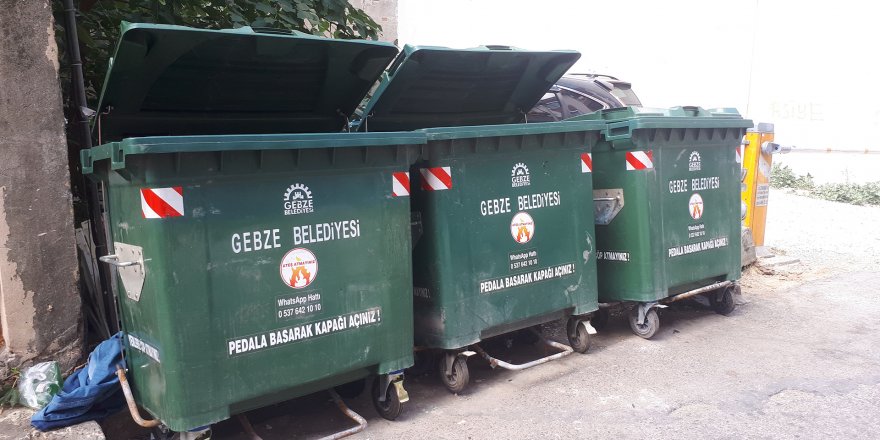 Gebze’ye yeni çöp konteynırları