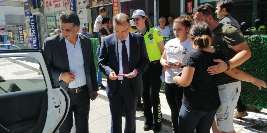 Kaymakam Gözen trafik denetimine katıldı