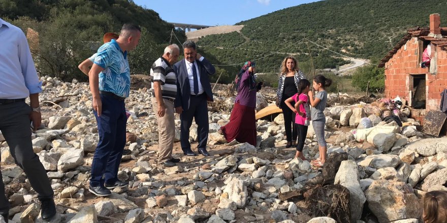 Güler’den mağdur aileye destek