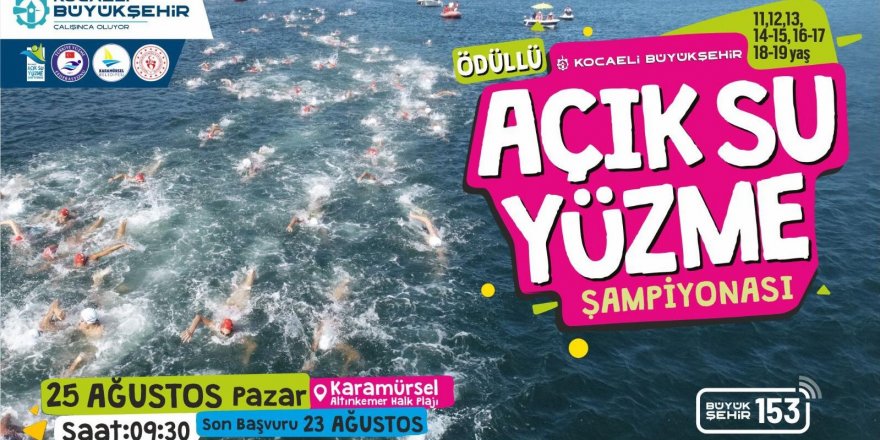 Açık Su Yüzme Şampiyonası Karamürsel etabı başlıyor