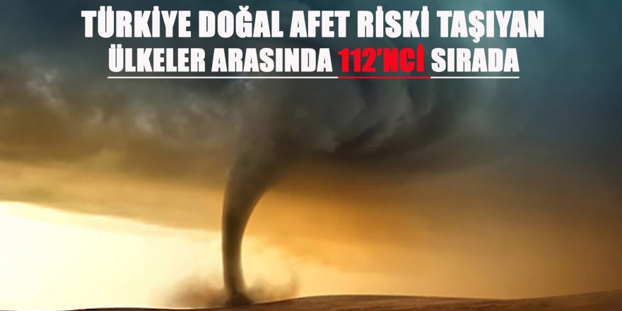 Türkiye Doğal Afet Riskinde 112’ncı Sırada