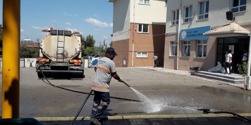 Okullarda temizlik yapıldı