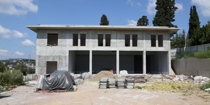 İtfaiye binasının kaba inşaatı tamamlandı  