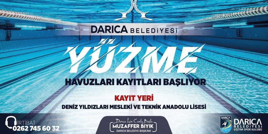 Darıca’da Havuzlara Kayıtlar Başladı