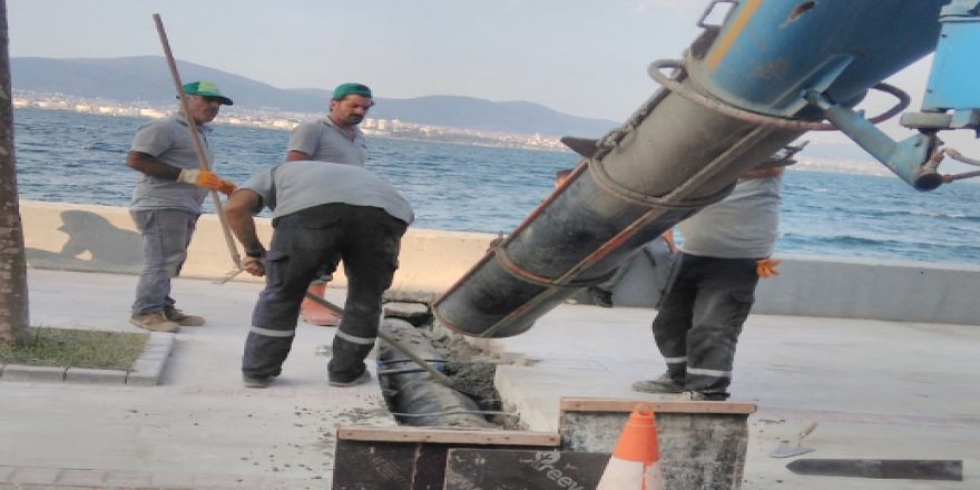 Sahillere yağmur suyu kanalları