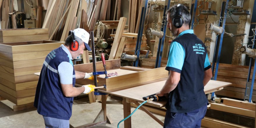 Büyükşehir atölyelerinde üretiliyor