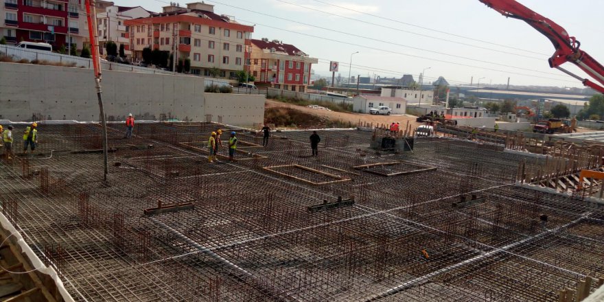 Gebze spor kompleksi yüzme havuzu temel çalışmaları başladı