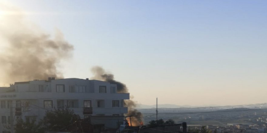 Gebze’de korkutan yangını