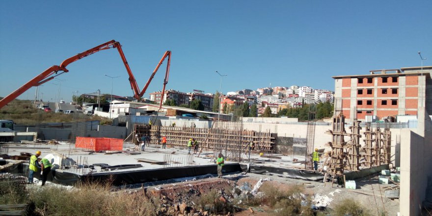 Gebze spor kompleksinin çelik konstrüksiyon çalışmaları başladı