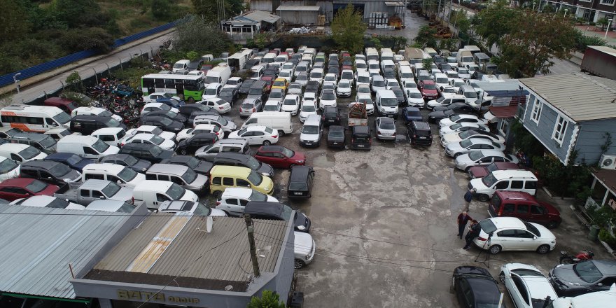 50 milyon TL değerinde araçlar çürüyor!