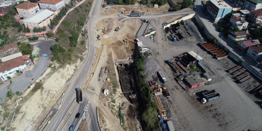 Eynerce Kavşağı’ndaki menfez tamamlanıyor