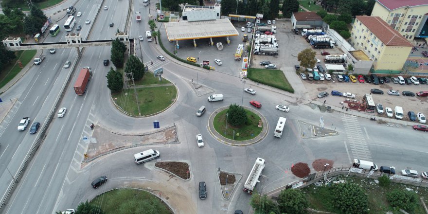 Kavşakta trafik güvenliği arttırıldı