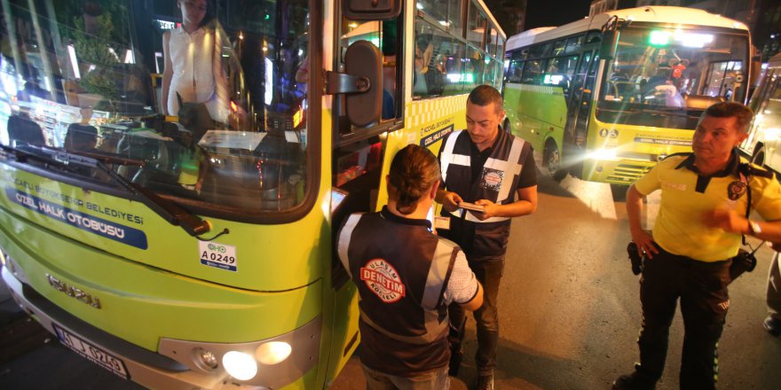 Halk otobüsleri denetlendi