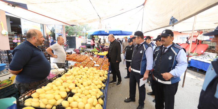 ÇAYIROVA:  Zabıta pazar denetimi yaptı