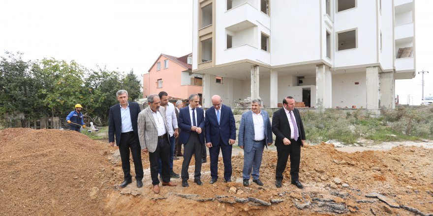 Kanal çalışmalarını denetledi