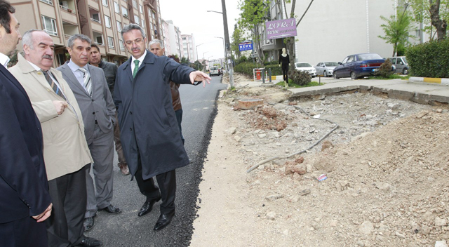 Mutlukent’te asfalt çalışması