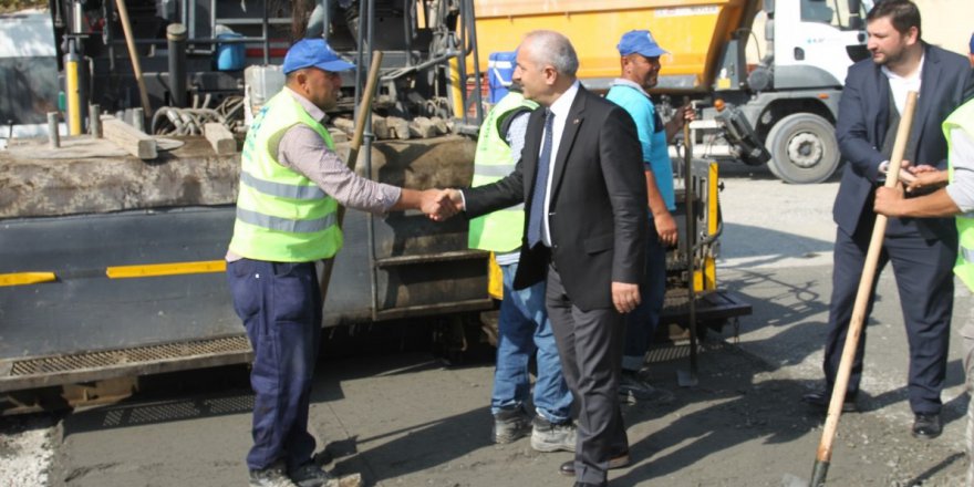 Çalışmaları yerinde denetledi