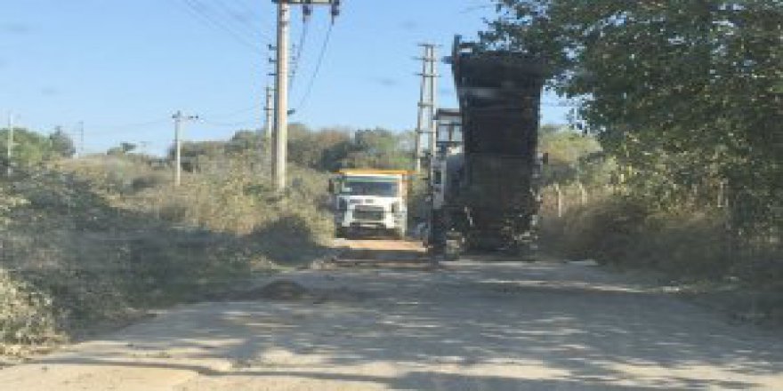 Filingir Sokak'da asfalt yenileme çalışmaları