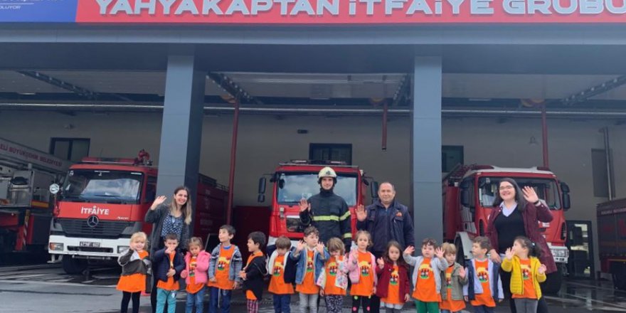 Minik itfaiyeciler göreve hazır  