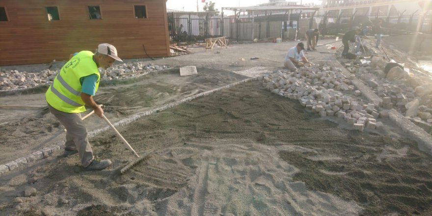 Darıca Sahili’nde hummalı çalışma