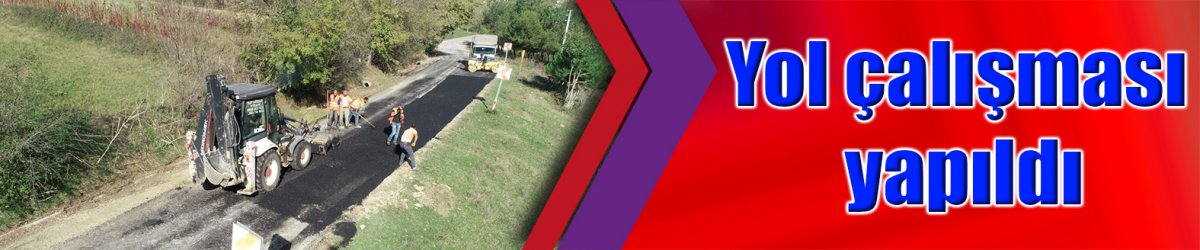 Yol çalışması yapıldı