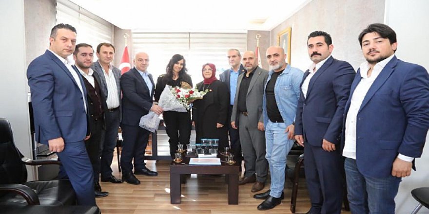 Yeni müdüre hayırlı olsun ziyareti