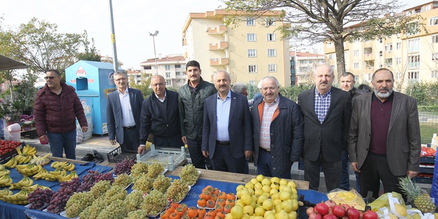Yenikent pazarını ziyaret etti